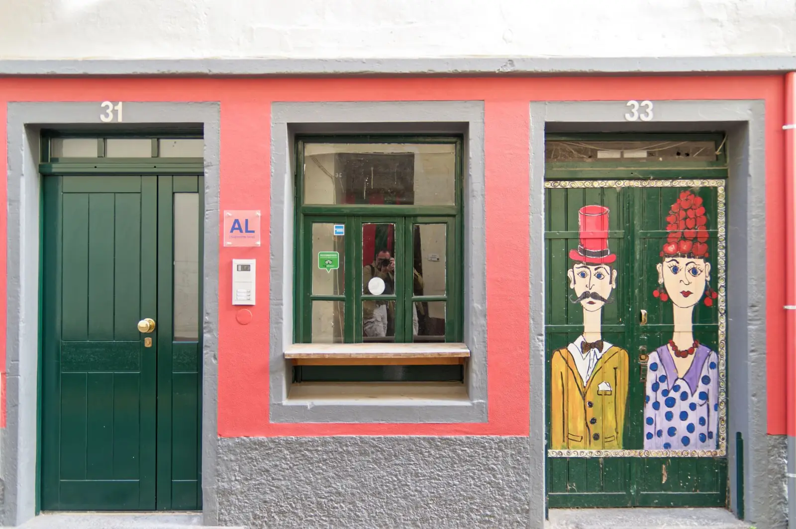 Uși colorate Rua de Santa Maria Funchal